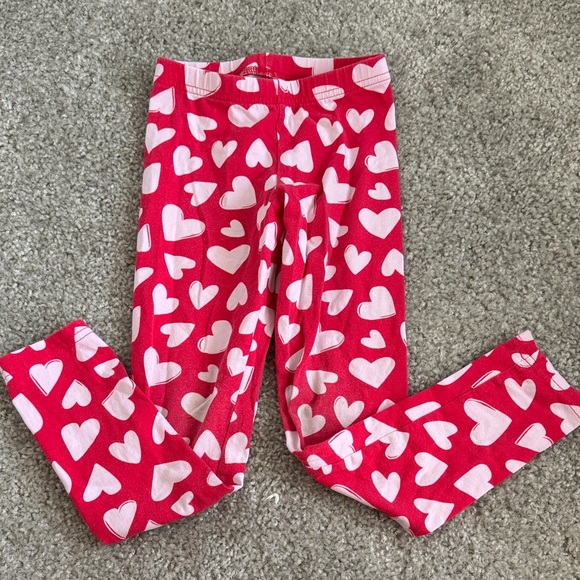 Old Navy Pink Heart Kids Leggings - Picture 1 of 2